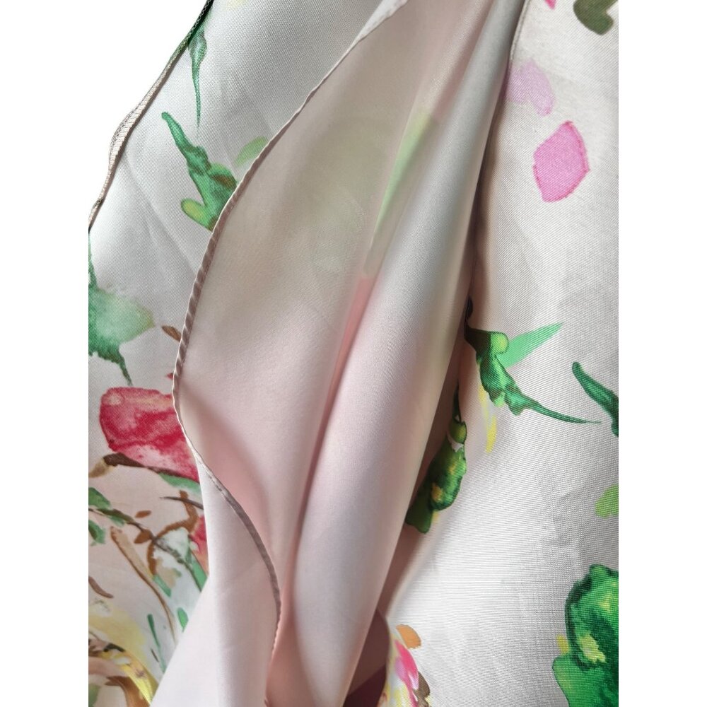 Alfred Sung Blush Bouquet Floral Hi-Low Dress Floral size M Sateen Twill Cocktai - Picture 16 of 16